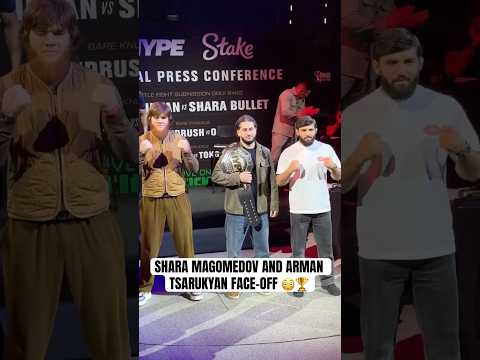 Arman Tsarukyan and Shara Magomedov face off for the first time ahead of their grappling match🏆