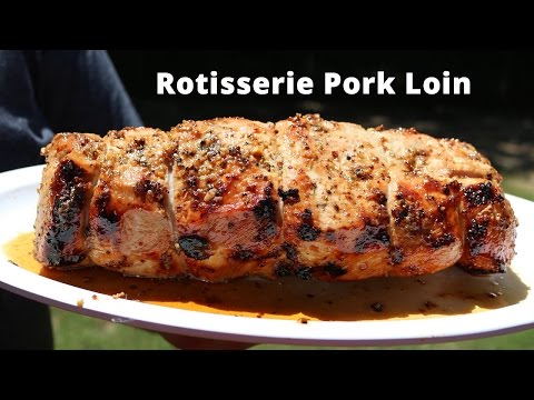 Rotisserie Pork Loin | Pork Loin Roast on Napoleon prestige 500 with Malcom Reed HowToBBQRight