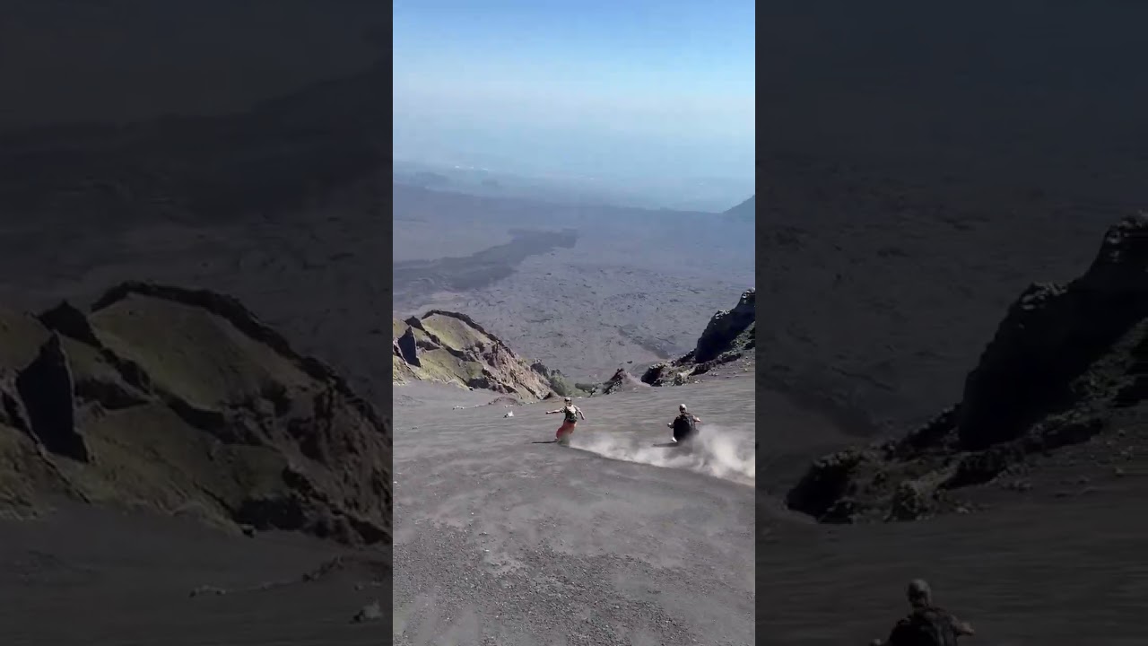 Skiing Mount Etna With No Snow