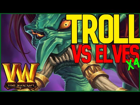 Troll and Elves x4 in Warcraft | Fantastic Game Compilation ft. Zoomer