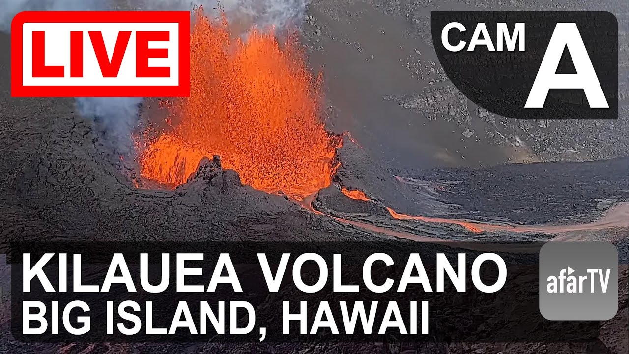 Live webcam view of Kīlauea Lava Fountain Cam