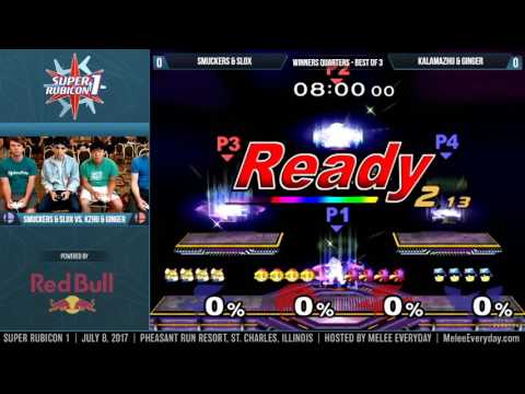 Super Rubicon 1 - Slox & Captain Smuckers vs. Kalamazhu & Ginger - SSBM - Doubles Winners Quarters
