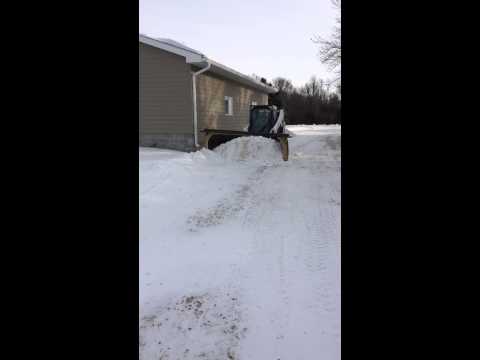 Tire Snow Plow - Patent Pending SnowDozer B.A.T. on gravel 07