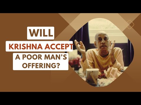 Will Krishna Accept a Poor Man's Offering? Srila Prabhupada Short Lecture Bhagavatam #prabhupadavani