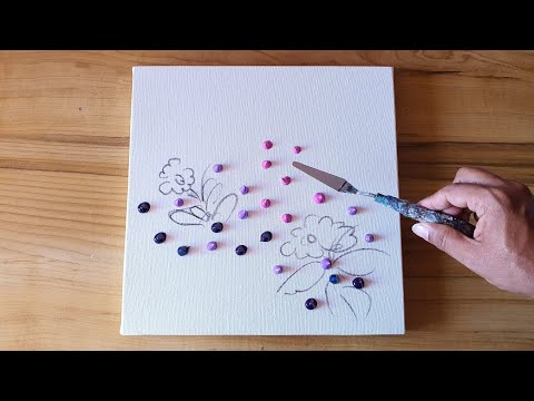 Daily Challenge #07/04/2020 / Easy Abstract Painting Demo / Step by step