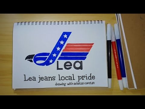 HOW TO DRAW THE LEA JEANS LOGO