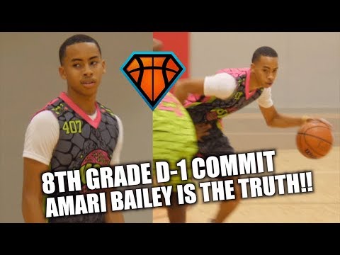 8th Grade D1 COMMIT Amari Bailey Makes It Look EFFORTLESS!! | 2017 MSHTV Camp Highlights