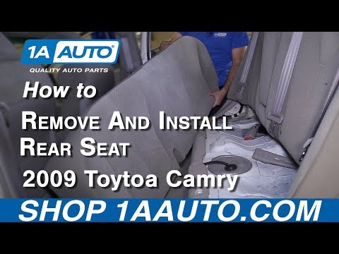 How To Remove Rear Seat 06-11 Toyota Camry