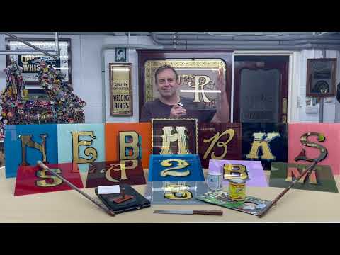 ONLINE GLASS GILDING WORKSHOPS  WITH  DAVID A. SMITH  MBE