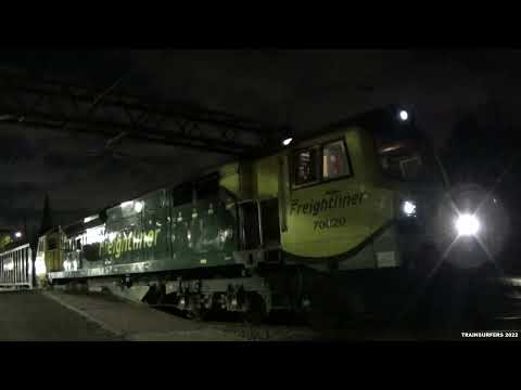 Freightliner Class 70 No 70020 on 6H79 Guide Bridge Yd - Tunstead Sdgs @ Guide Bridge on 01.09.22 HD
