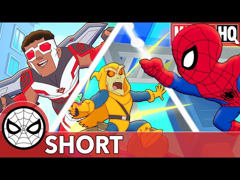 スパイディ＆ファルコンがターンを取る!マーベル スーパーヒーローアドベンチャーズ - You Go High, I'll Go Low | SHORT