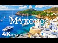 FLYING OVER MYKONOS (4K UHD) – SOOTHING MUSIC ..