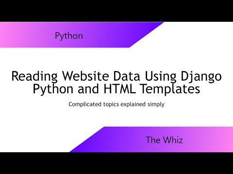 Reading Website Data using Django Python & HTML Templates
