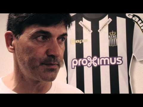 Felice Mazzu avant R.Charleroi S.C. - K.V.C. Westerlo