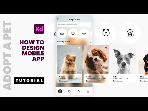 Cafe App UI Design and Interaction Animation in Adobe XD XD Tutorial Speed Art Tips Tricks