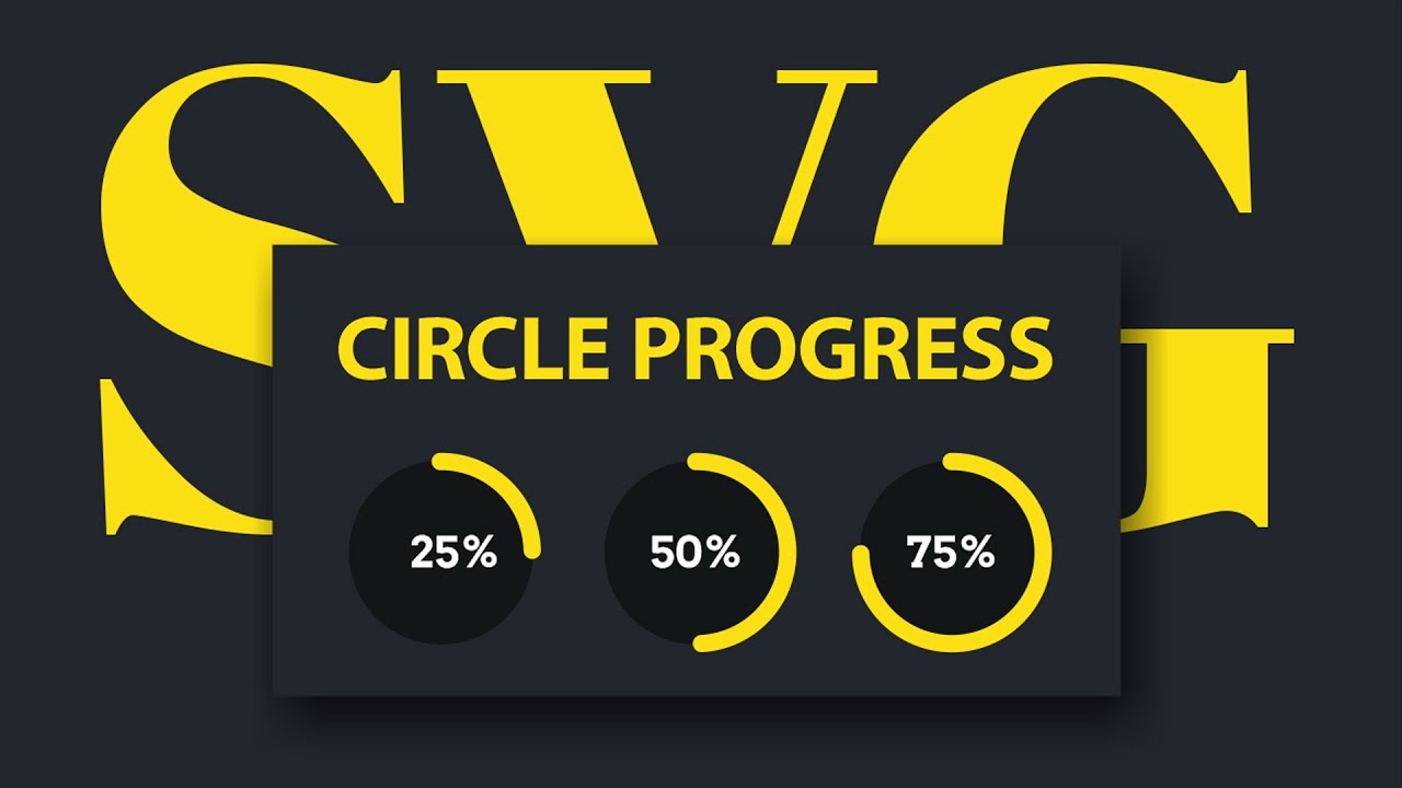 How to create Pure CSS Circular Progress Bar in Html CSS & SVG | Progress Bar Using Html CSS and SVG