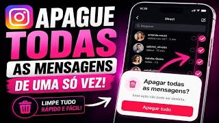 COMO EXCLUIR TODAS AS MENSAGENS DO INSTAGRAM DE UMA VEZ SÓ! APAGAR MENSAGENS DE UMA SÓ VEZ NO INSTA