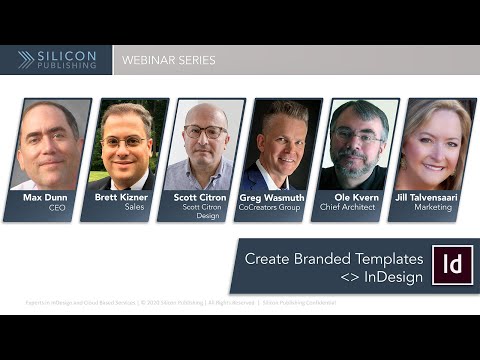 Create Branded Templates with Adobe InDesign — video featuring Max Dunn