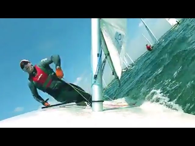 Laser Sailing - Racing Ride Along With Andrew Scrivan 2 - [HD]