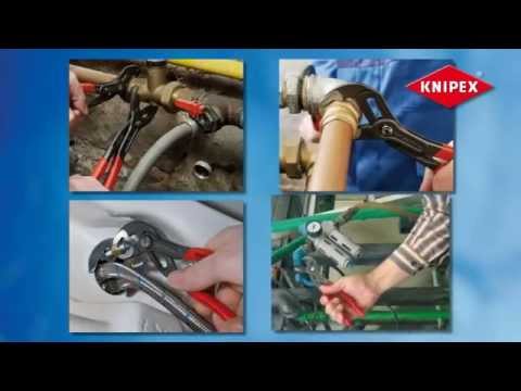 Replės COBRA XXL 560mm D120mm, Knipex video