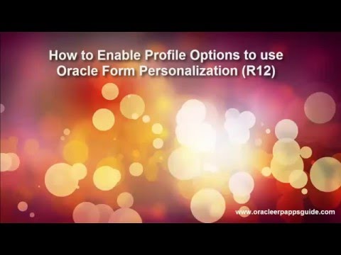 How to Enable Form Personalization in Oracle EBS