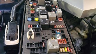 The 3 fuse box locations on a 2012 Chevrolet Camaro SS
