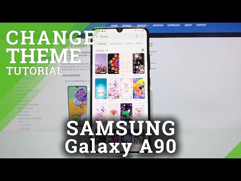 Choose and Activate new Device Theme - SAMSUNG Galaxy A90 Themes List