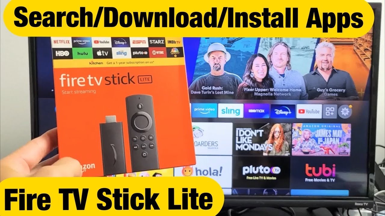 Fire TV Stick Lite: How to Search / Download / Install Apps