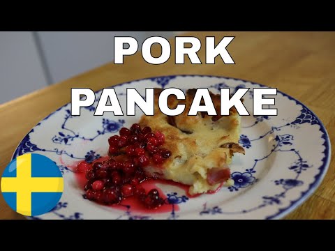 SWEDISH PANCAKE RECIPE - FLÄSKPANNKAKA  - OLD SCHOOL FOOD