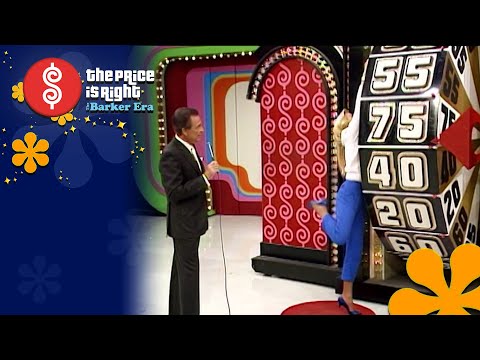 Contestant Gives the Big Wheel a Big Spin During the Showcase Showdown! - The Price Is Right 1985