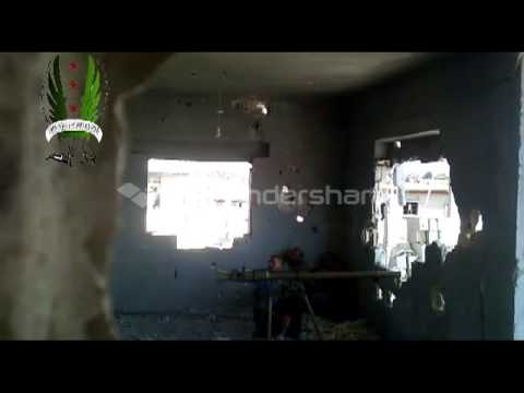 استهداف مقرات النظام في الكلية الحربية في ريف حمص بقذيفة بي9 من قبل لواء النصر