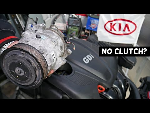 WHERE IS THE AC COMRPESSOR CLUTCH ON KIA OPTIMA