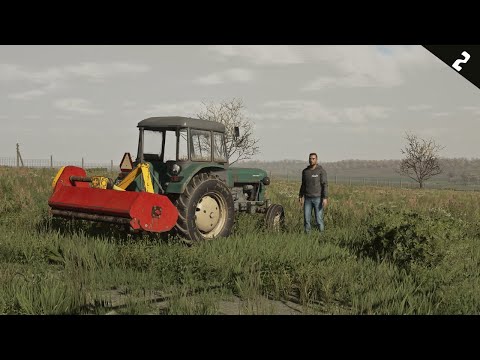 I'm starting work in the field - mowing wasteland with a flail mower #STAROPOLSCY EPISODE 2