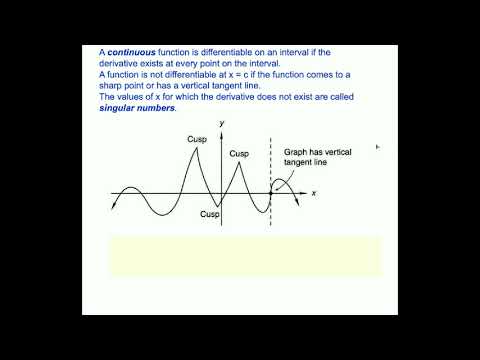 Calculus Lesson 82 - Limits and Continuity and Differentiability