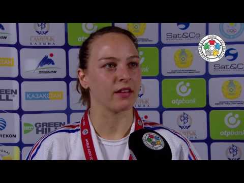 Interview Margaux PINOT (FRA) Winner -63Kg Almaty Judo GP