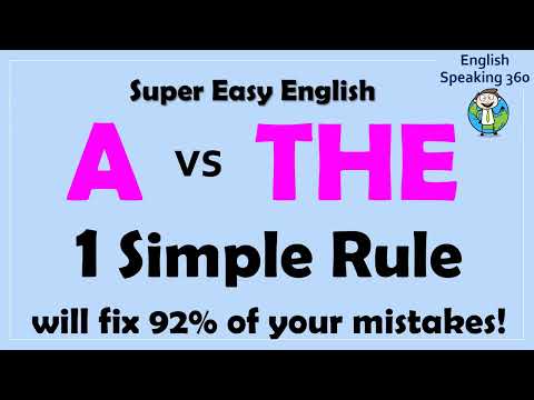 a an the GRAMMAR 1 Easy Rule