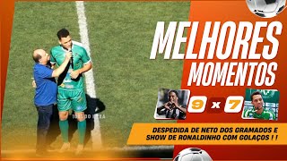 DESPEDIDA DE NETO DOS GRAMADOS E SHOW RONALDINHO GAÚCHO EM AMISTOSO BENEFICENTE|