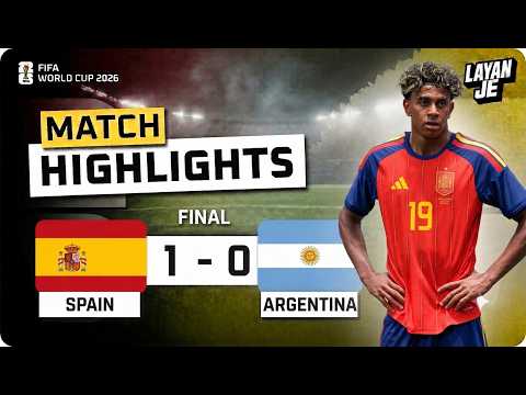 Spain 1-0 Argentina | Match Highlights | FIFA World Cup 2026 | Match Final