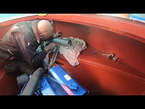 VLOG 94, Narrowboat fit out -  Exhaust, Fittings and Pipe prep on Canaline 42 Engine