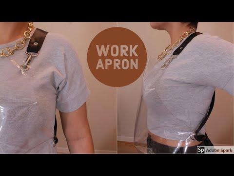 Hairstylist Apron How to Wear // Disinfecatble Apron...