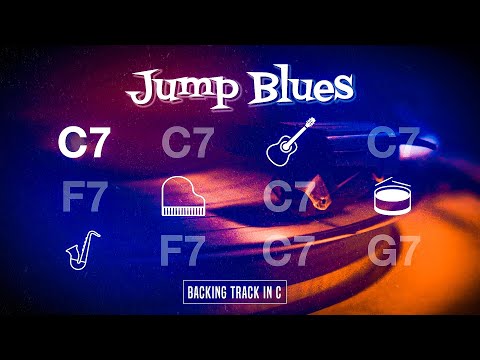 JUMP BLUES Backing Track in C | Up-Tempo Shuffle (incl. STOPS)