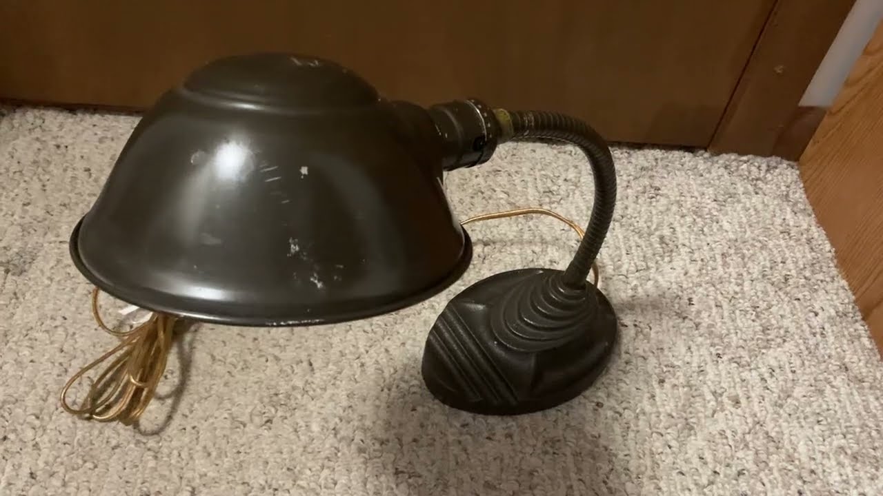 Vintage Eagle Gooseneck Desk Lamp