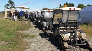 preview picture of video 'Part 3 - Forgotten World Adventures and a Train of Rail Mounted Golf Carts'