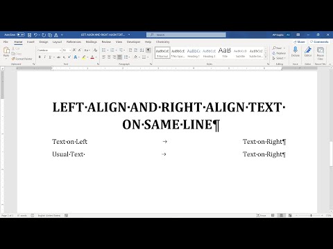[Solved] Left & Right Align text in One Line – Word Right‑Tab Tutorial (Quick)!