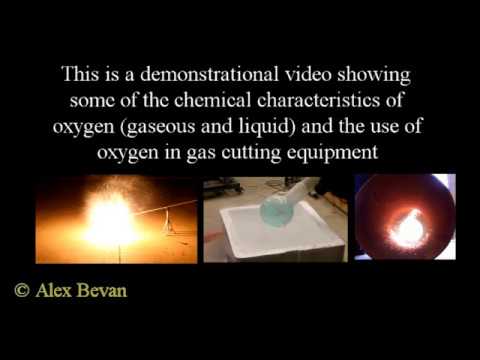 Oxygen and the use of oxygen in gas cutting equipment
