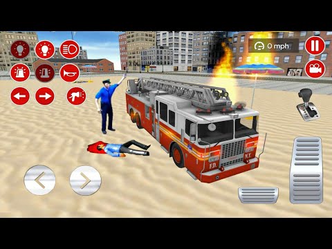 Fire Service Van Driving Simulator ✅ Rescue Car Driving Games ✅ Android gameplay