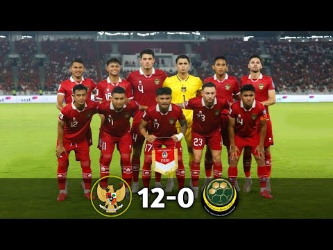 INDONESIA vs BRUNEI DARUSSALAM 12-0 (agg) QUALIFICATION WORLD CUP 2026 ROUND 1