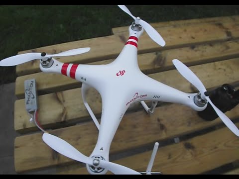 DJI Phantom FC40 Quadcopter - Unboxing, First Flight & Crash