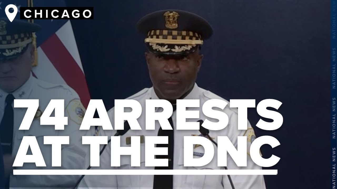74 protester-related arrests were made in Chicago during Democratic National Convention