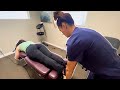Amazing CRACKS Neck And Full Body Adjustment For This Aesthetician